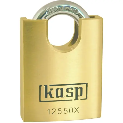 Vorhängeschloss, geschlossener Bügel, Stufe 7, Bügel (H) 20 mm, Messing, (B) 50 mm, K12550XD Knallerangebot