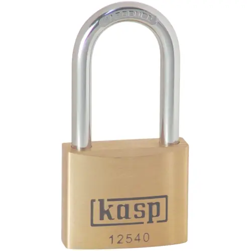 Vorhängeschloss, hoher Bügel, gleichschließend, Stufe 5, Bügel (H) 40 mm, Messing, (B) 40 mm, K12540L40A1 Meistverkauft
