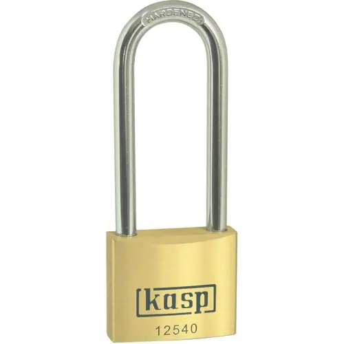 Mega-Angebot Vorhängeschloss, hoher Bügel, gleichschließend, Stufe 5, Bügel (H) 63 mm, Messing, (B) 40 mm, K12540L63A1
