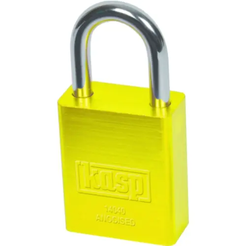 Vorhängeschloss, Stufe 7, Bügel (H) 25 mm, gold-gelb, Aluminium/Stahl, (B) 38 mm, K14040GOLD Top-Seller