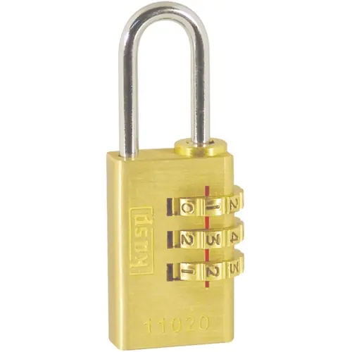 Zahlenschloss, Stufe 2, Bügel (H) 21.17 mm, Messing, (B) 20 mm, K11020D Preisknaller