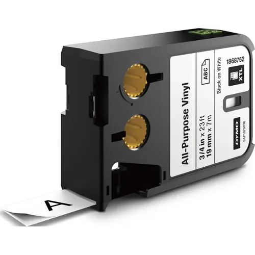 Schriftbandkassette, 19 mm, Band weiß, Schrift schwarz, 7 m, 1868752 Begrenztes Angebot