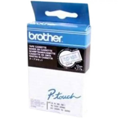 Schriftbandkassette, 12 mm, Band transparent, Schrift blau, 7.7 m, TC-103 Rabatt