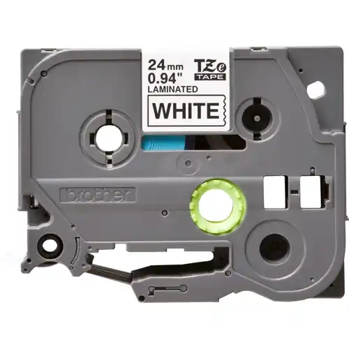 Schriftbandkassette, 24 mm, Band weiß, Schrift schwarz, 8 m, TZE-251CIV Schneller Versand