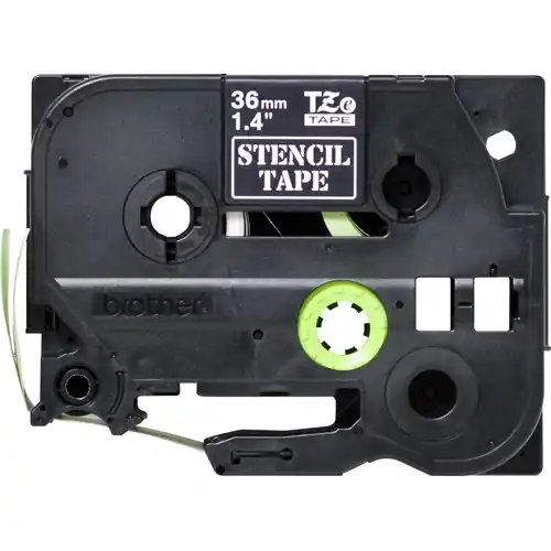 Markenprodukt Schablonenband, 36 mm, Band weiß, Schrift schwarz, 3 m, STE-161