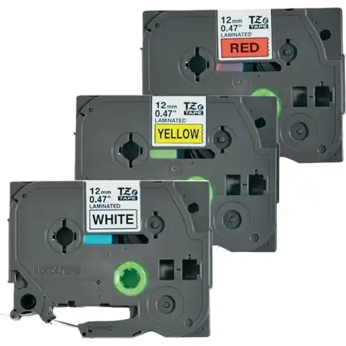 Sonderangebot Schriftbandkassette, 12 mm, Band sonstige, Schrift schwarz, 8 m, TZE-31M3