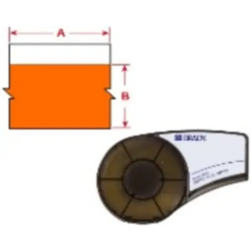 Begrenztes Angebot Kennzeichnungsband, 12.7 mm, Band orange, Schrift schwarz, 6.4 m, M21-500-595-OR