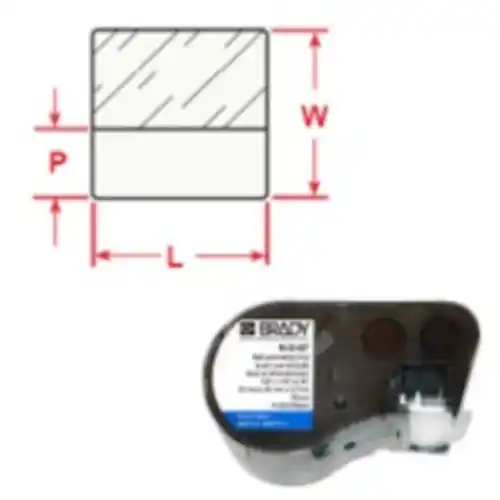 Selbstlaminierende Vinyletiketten, 19.05 mm, Band transparent, Schrift schwarz, 7.62 m, MC-750-427 Neu Im Sortiment