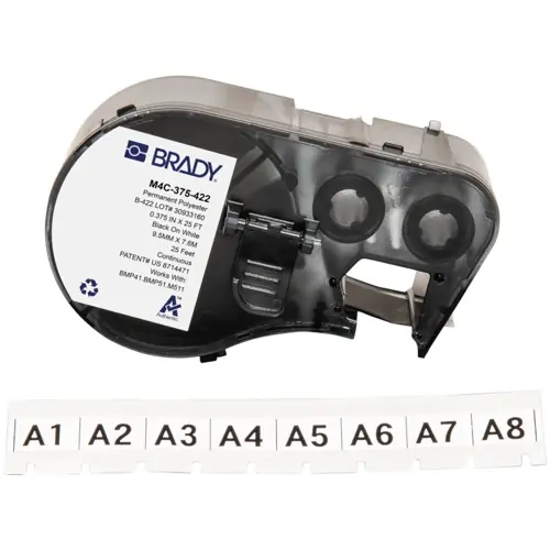 Etikettenbandkassette, 9.53 mm, Band weiß, 7.62 m, M4C-375-422 Nur Heute