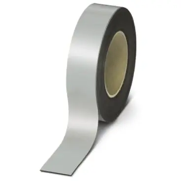 Kostenfreie Lieferung Magnetschild, 40 mm, Band silber, 15 m, 1014313