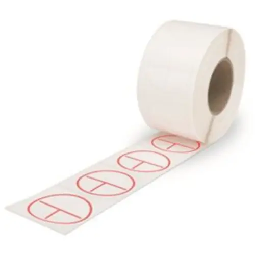 Polyester Etikett, (B) 40 mm, weiß, Rolle mit 750 Stk, 210-814 Knallerangebot