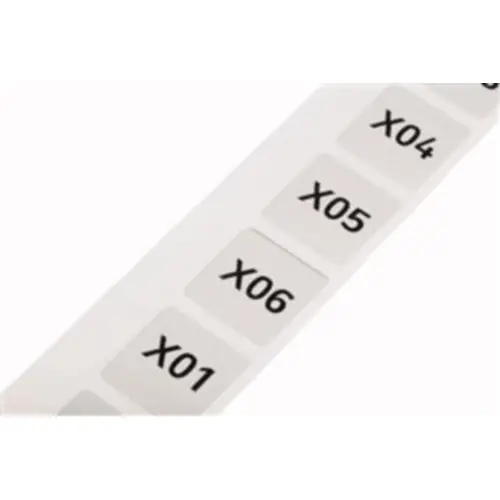 Bestseller Polyester Schild, (L x B) 28 x 28 mm, silber, Rolle mit 500 Stk, 210-854