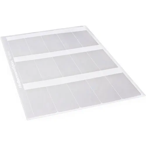 Top-Preis Polyester Etikett, (L x B) 9.5 x 12.7 mm, weiß/transparent, DIN-A4-Bogen, 594-11041, Packung mit 5000 Stück