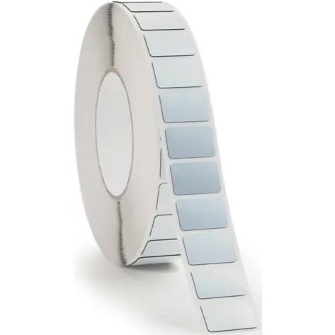 Polyester Panel-Etikett, (L x B) 22 x 22 mm, silber, Rolle, 596-00574, Packung mit 1000 Stück Sonderaktion