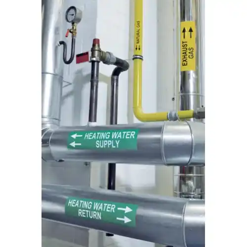 Gratis Versand Vinyl Etikett, (L x B) 50 x 101.6 mm, rot, Rolle, 596-12168, Packung mit 50 Meter