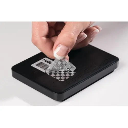 Nur Für Kurze Zeit Polyester Etikett, (L x B) 12.7 x 25.4 mm, silber, Rolle, 596-51203, Packung mit 7500 Stück