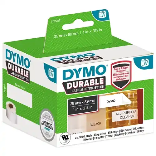 Kunststoff Etikett, (L x B) 89 x 25 mm, weiß, Rolle, 2112285, Packung mit 350 Stück Beliebt