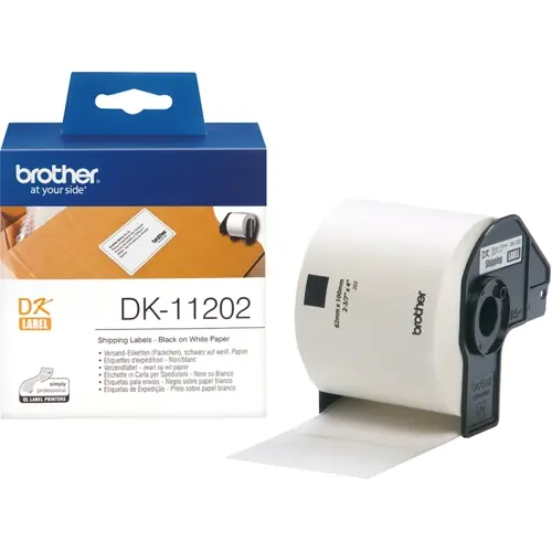Mega-Angebot Papier Etikett, (L x B) 62 x 100 mm, schwarz/weiß, Rolle mit 300 Stk, DK-11202