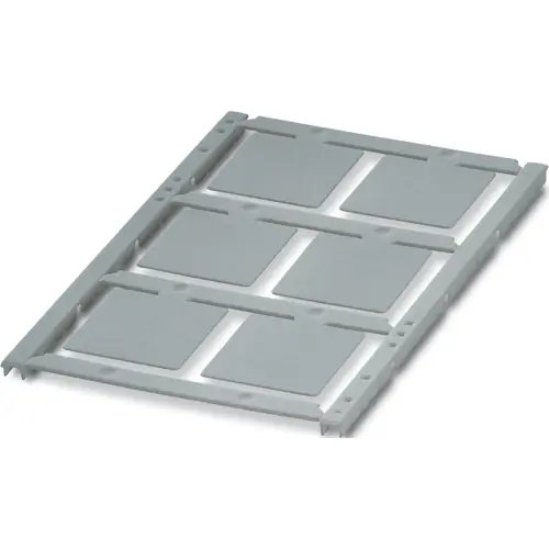 Aktuell PC Gerätemarkierer, (L x B) 26.65 x 26.65 mm, silber, Seite, 1056554