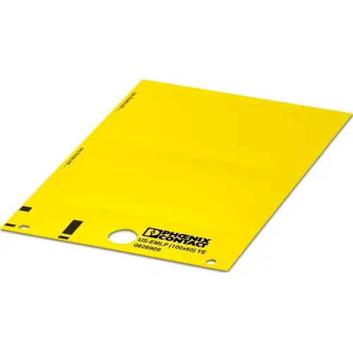 Begrenztes Angebot PVC Gerätemarkierer, (L x B) 60 x 100 mm, gelb, Trägerkarte mit 2 Stk, 0828909