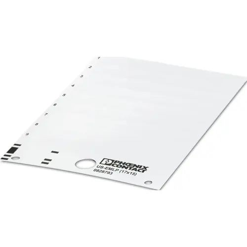 Kostenloser Versand PVC Gerätemarkierer, (L x B) 14.9 x 16.9 mm, weiß, Trägerkarte mit 54 Stk, 0828793