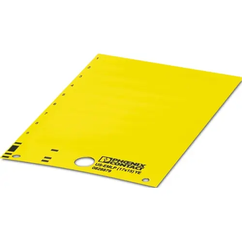 Neue Ware PVC Gerätemarkierer, (L x B) 14.9 x 16.9 mm, gelb, Trägerkarte mit 54 Stk, 0828879