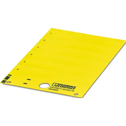 PVC Gerätemarkierer, (L x B) 21.8 x 21.8 mm, gelb, Trägerkarte mit 24 Stk, 0828885 Saisonangebot