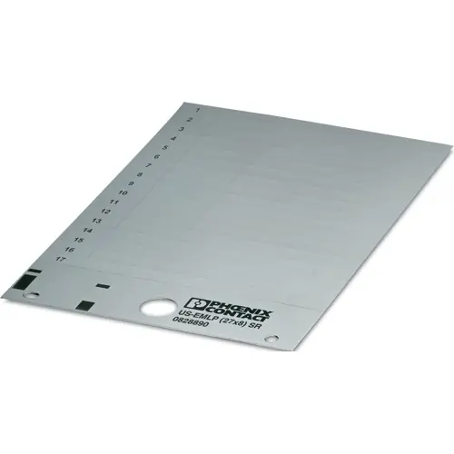 PVC Gerätemarkierer, (L x B) 7.93 x 26.9 mm, silber, Trägerkarte mit 51 Stk, 0828890 Nur Heute