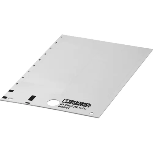 PVC Gerätemarkierer, (L x B) 14.9 x 52 mm, weiß, Trägerkarte mit 18 Stk, 0830301 Kostenfreie Lieferung