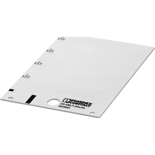 Bestseller PVC Gerätemarkierer, (L x B) 29.8 x 59.7 mm, weiß, Trägerkarte mit 4 Stk, 0828805