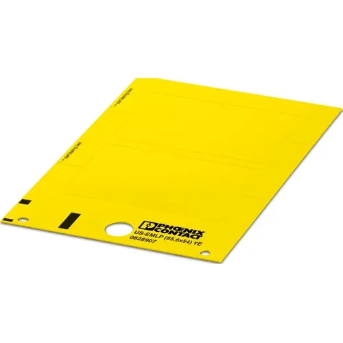 Knallerangebot PVC Gerätemarkierer, (L x B) 53.7 x 84.9 mm, gelb, Trägerkarte mit 2 Stk, 0828907