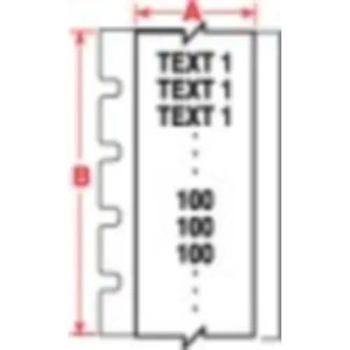 Preisknaller Polyester Etikett, (L x B) 15.24 x 15.88 mm, weiß, Rolle, M61C-625-422