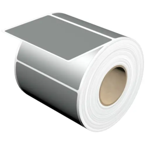 Polyester Etikett, (L x B) 89 x 60 mm, silber, Rolle mit 1000 Stk, 1003410000 Neue Kollektion