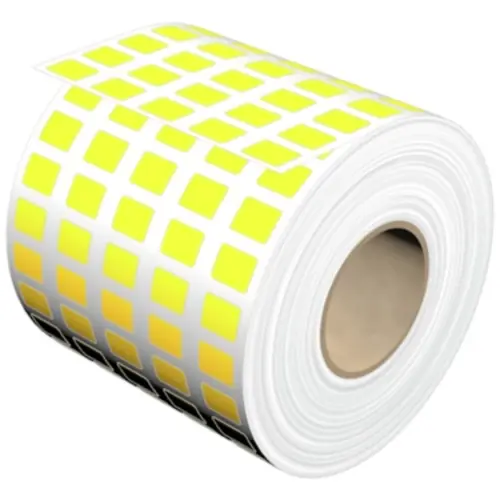 Billig Polyester Etikett, (L x B) 15 x 9 mm, gelb, Rolle mit 10000 Stk, 1058740000