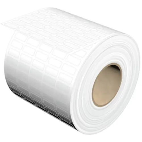 Echt Baumwollgewebe Etikett, (L x B) 15 x 6 mm, weiß, Rolle mit 10000 Stk, 1059780000