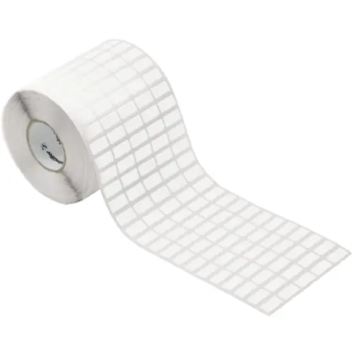 Baumwollgewebe Etikett, (L x B) 18 x 9 mm, weiß, Rolle mit 10000 Stk, 1059840000 Ausverkauf