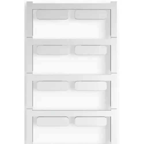 Zertifiziert PA Gerätemarkierer, (L x B) 27 x 8 mm, grau, 80 Stk, 1079480000