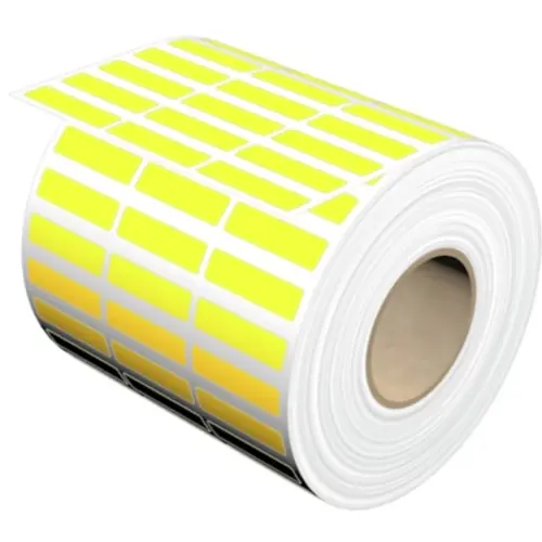 Beliebt Baumwollgewebe Etikett, (L x B) 30 x 8 mm, gelb, Rolle mit 10000 Stk, 1114450000