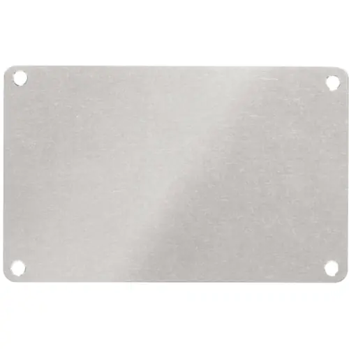 Aluminium Schild, (L x B) 85 x 54 mm, silber, 40 Stk, 1327800000 Saisonangebot