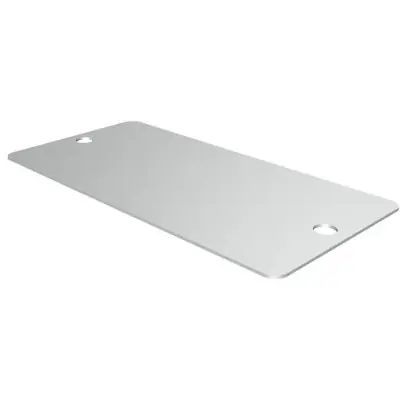 Aluminium Schild, (L x B) 60 x 30 mm, silber, 100 Stk, 1327850000 Letzte Chance
