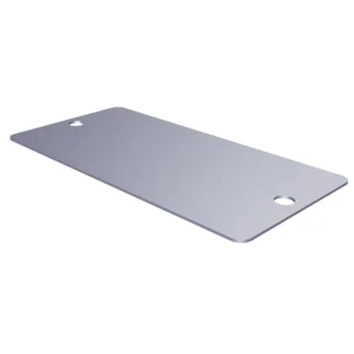 Edelstahl Schild, (L x B) 60 x 30 mm, silber, 100 Stk, 1327870000 Preisreduziert