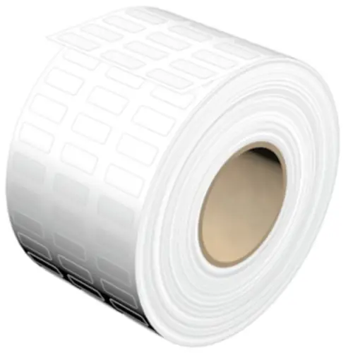 Polyester Etikett, (L x B) 12 x 6 mm, weiß, Rolle mit 10000 Stk, 2466760000 Gratis Versand