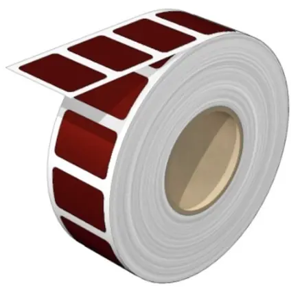 Polyester Gerätemarkierer, (L x B) 27 x 18 mm, rot, Rolle mit 100 Stk, 2496910000 Preis Gesenkt