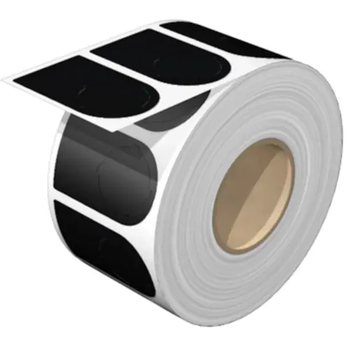 Super-Preis Polyester Gerätemarkierer, (L x B) 47.75 x 27 mm, schwarz, Rolle mit 100 Stk, 2496950000