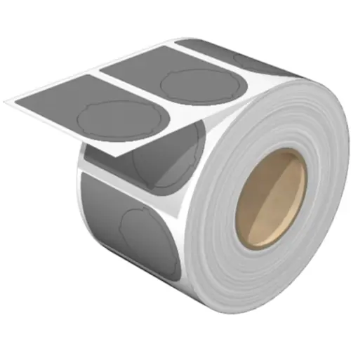 Polyester Gerätemarkierer, (L x B) 56 x 36 mm, grau, Rolle mit 100 Stk, 2497010000 Super-Preis