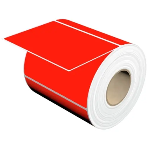 Polyester Etikett, (L x B) 101 x 74 mm, rot, Rolle mit 500 Stk, 1466270000 Sale