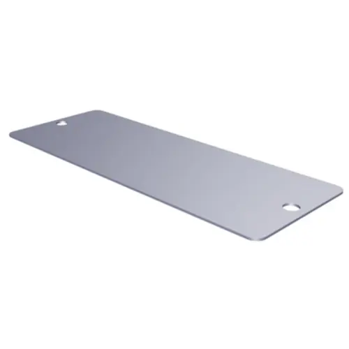 Edelstahl Schild, (L x B) 70 x 27 mm, silber, 80 Stk, 1500190000 Gratis Versand