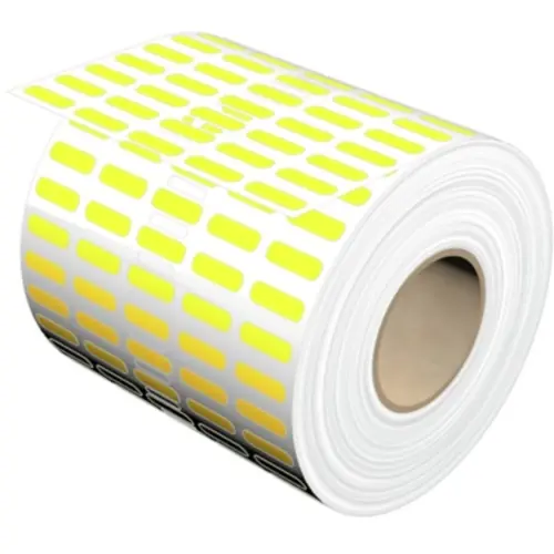 Direktkauf Polyester Etikett, (L x B) 16.5 x 5.1 mm, gelb, Rolle mit 10000 Stk, 1516990000