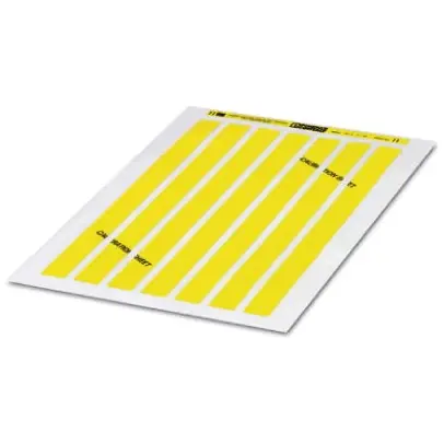 Polyester Etikett, (L x B) 19 x 11 mm, gelb, Seite mit 198 Stk, 5031582 Direktkauf