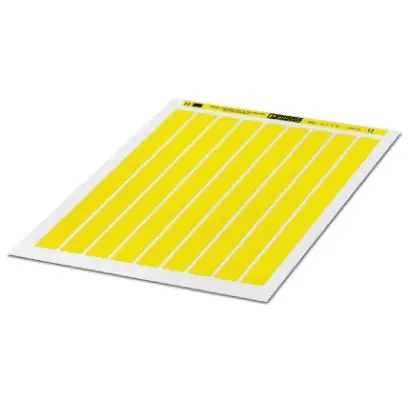 Polyester Etikett, (L x B) 18 x 8 mm, gelb, DIN-A4-Bogen mit 288 Stk, 5032170 Sonderaktion